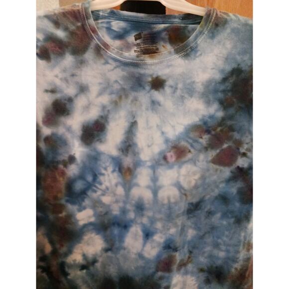 Ice Tie Dye T-Shirt Blue Size 3XL - Picture 3 of 5
